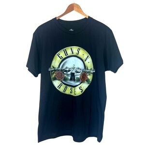 Guns N Roses Bullet Logo Band T Shirt Unisex Black L